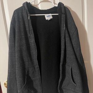 Old Navy Black Lightweight Hooded Jacket